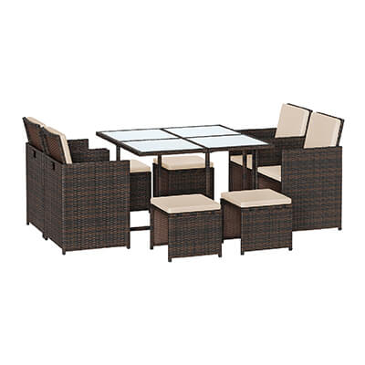 9 Piece Outdoor Furniture Set