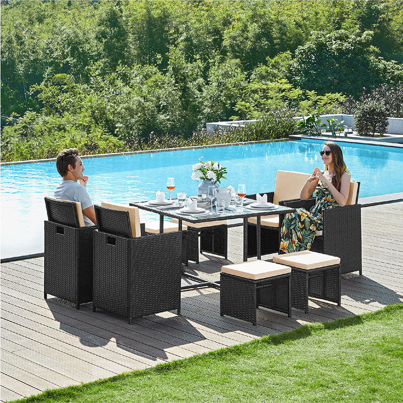 9 Piece Outdoor Furniture Set | Wholesale Outdoor Furniture | ZIELHOME