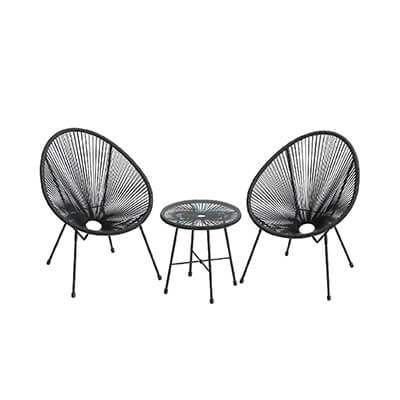 3-Piece Acapulco Chairs Set