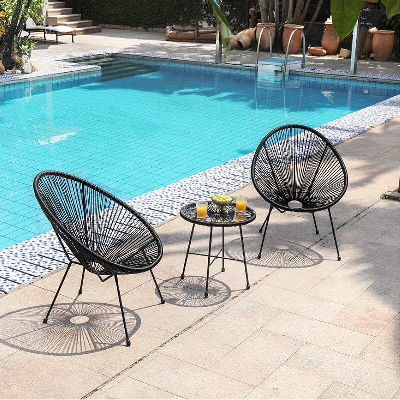 3-Piece Acapulco Chairs Set