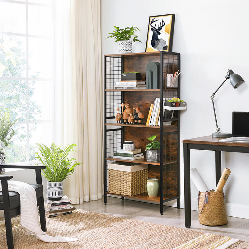 Metal Frame Bookshelf