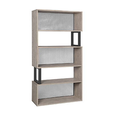 Greige Color Free-Standing Bookcase