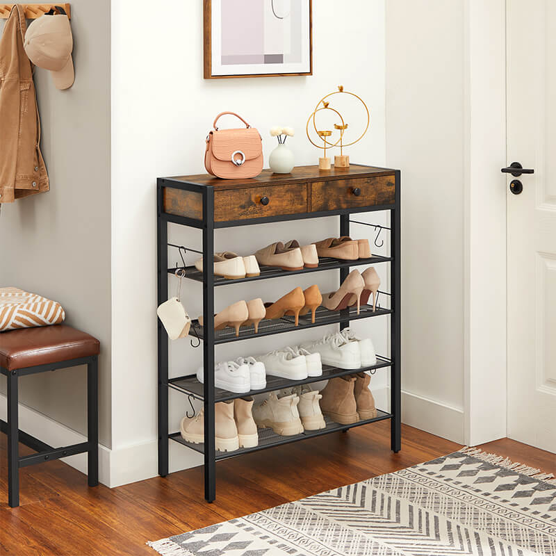 Industrial Shoe Rack Organizer