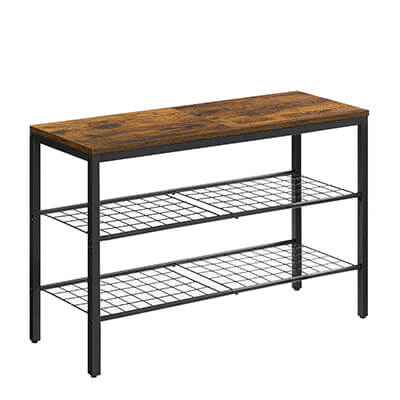 Industrial Shoe Rack with Shelf for Sale
