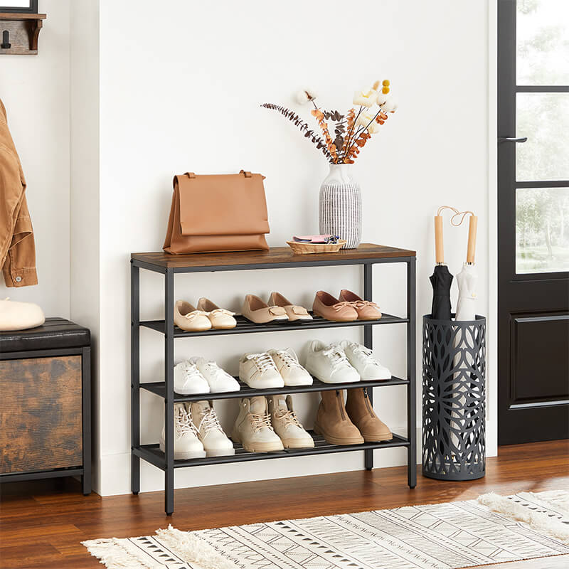 Industrial 4-tier Shoe Rack