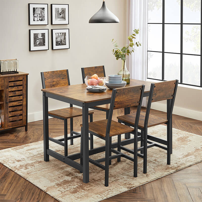 Industrial Dining Chairs Set