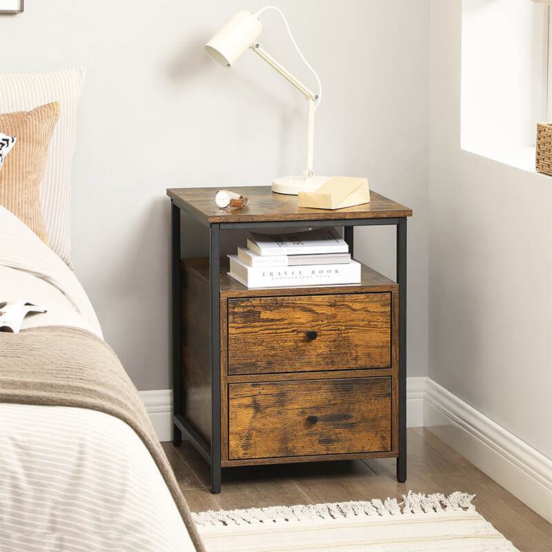 Nightstand with 2 Drawer