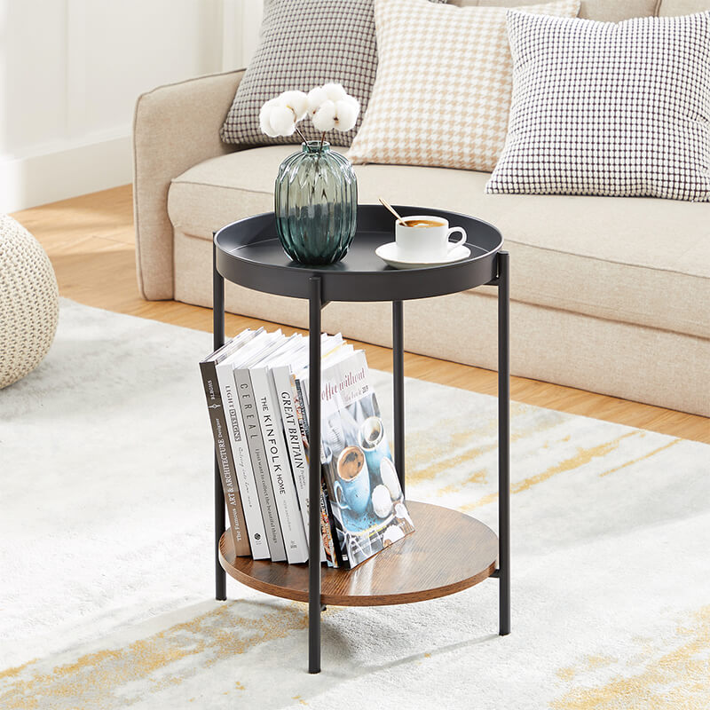 Side Table with Removable Top