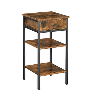 Tall Bedside Table with Drawer