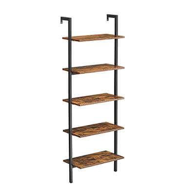 Wall-Mounted Ladder Shelf