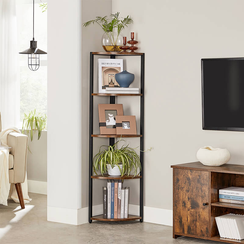 Free Standing 5-Tier Corner Shelf