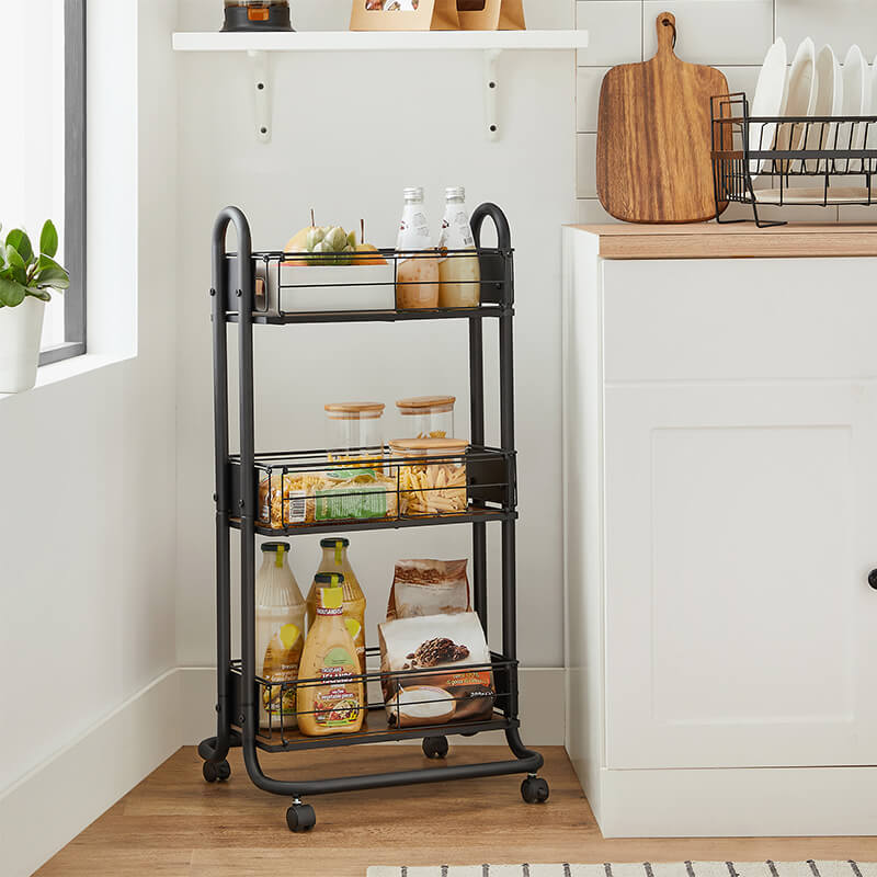 Industrial 3-Tier Storage Cart