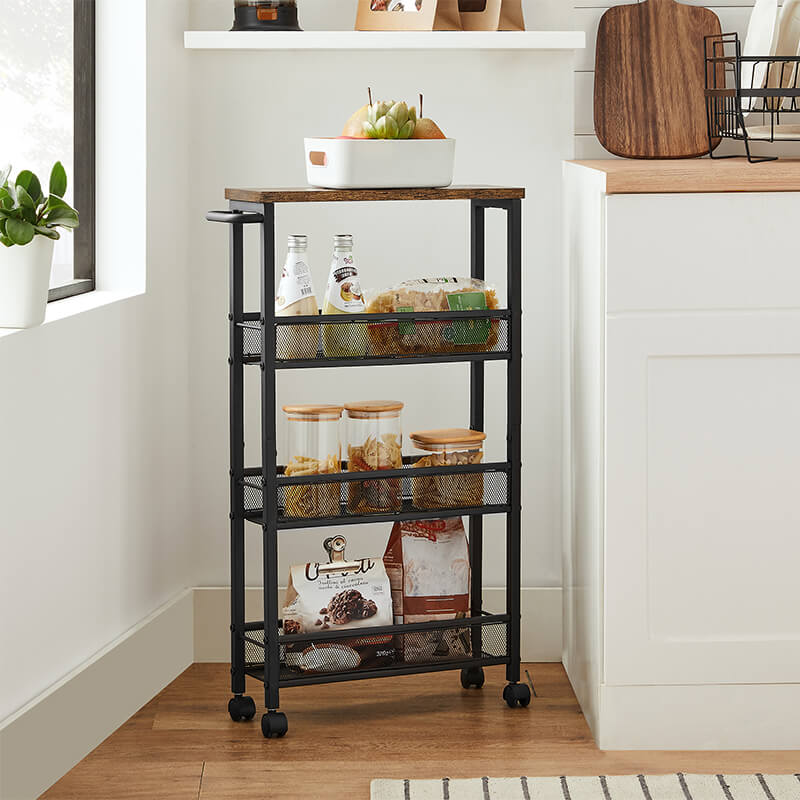 4-Tier Narrow Storage Cart