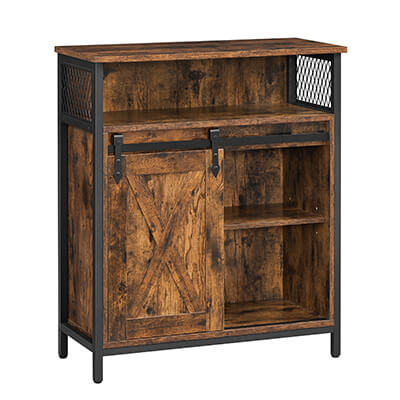 Storage Cabinet with Barn Door