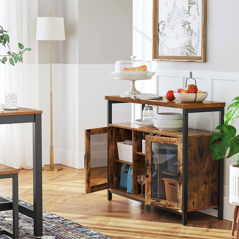 Sideboard with Glass Doors