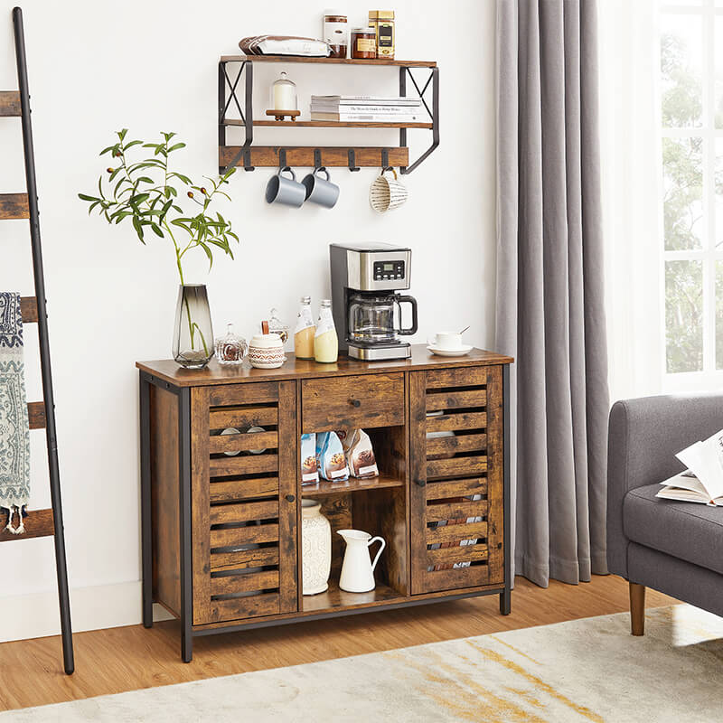 Storage Cabinet with Drawer & Shelves