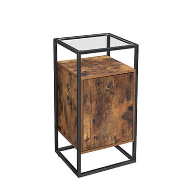 Glass Top Side Table