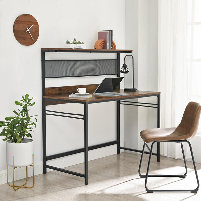 Contemporary Writing Desk with Book Ledge