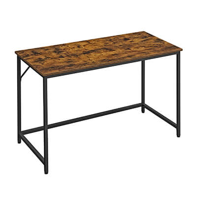 Industrial Computer Desk with Metal Frame