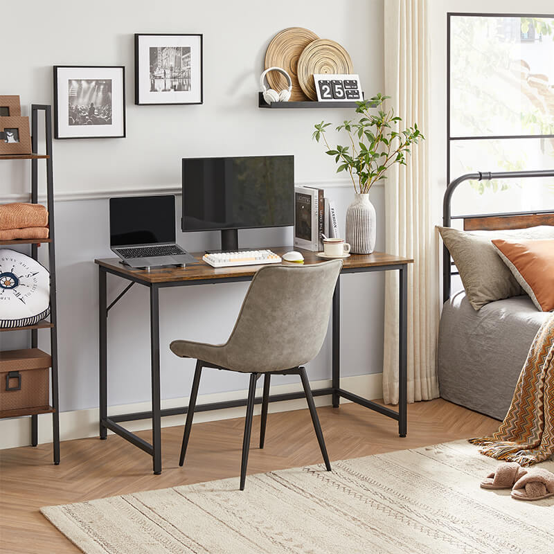 Industrial Computer Desk with Metal Frame