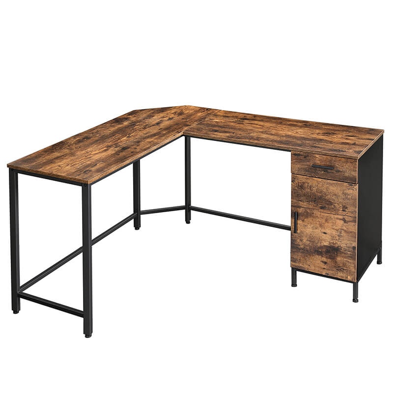 Corner Desk with File Cabinet|Wholesale Furniture Supplier|VASAGLE