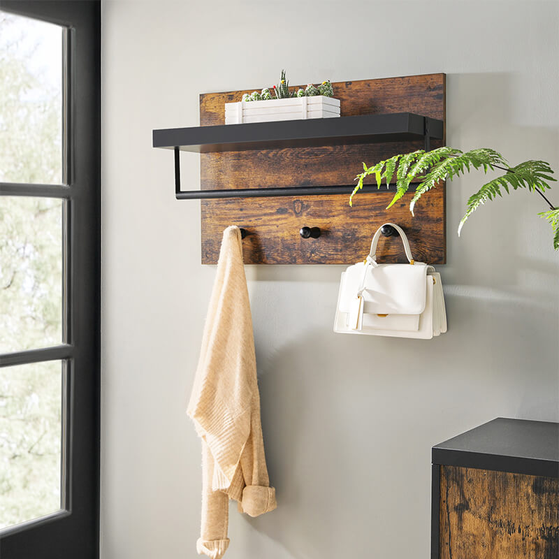 Wall Mounted Coat Rack Panel