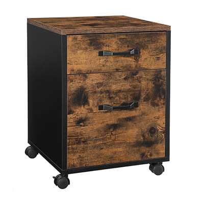 Mobile File Cabinet with 2 Drawers
