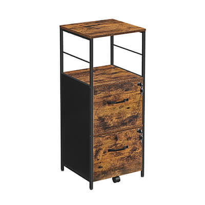 Mobile File Cabinet with 2 Drawers