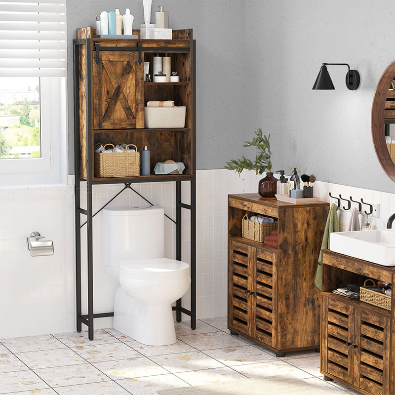 Over The Toilet Storage Cabinet, Industrial Bathroom Cabinet Over Toilet