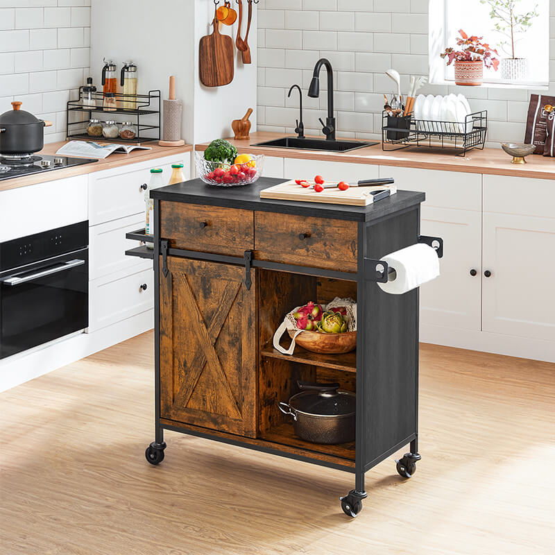 Industrial Kitchen Island Cart