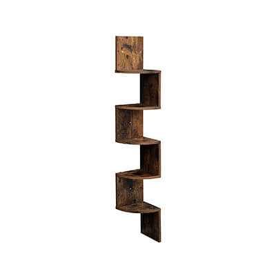 Industrial Corner Bookshelf