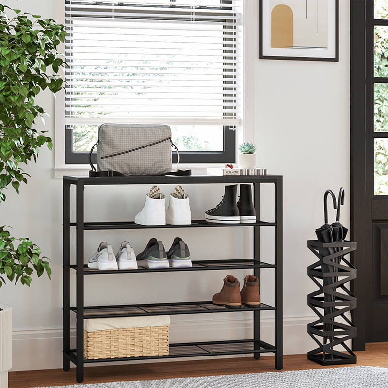 Industrial Style Shoe Rack for Sale|Wholesale Furniture|VASAGLE