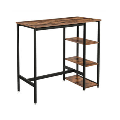 Bar Table with Shelves