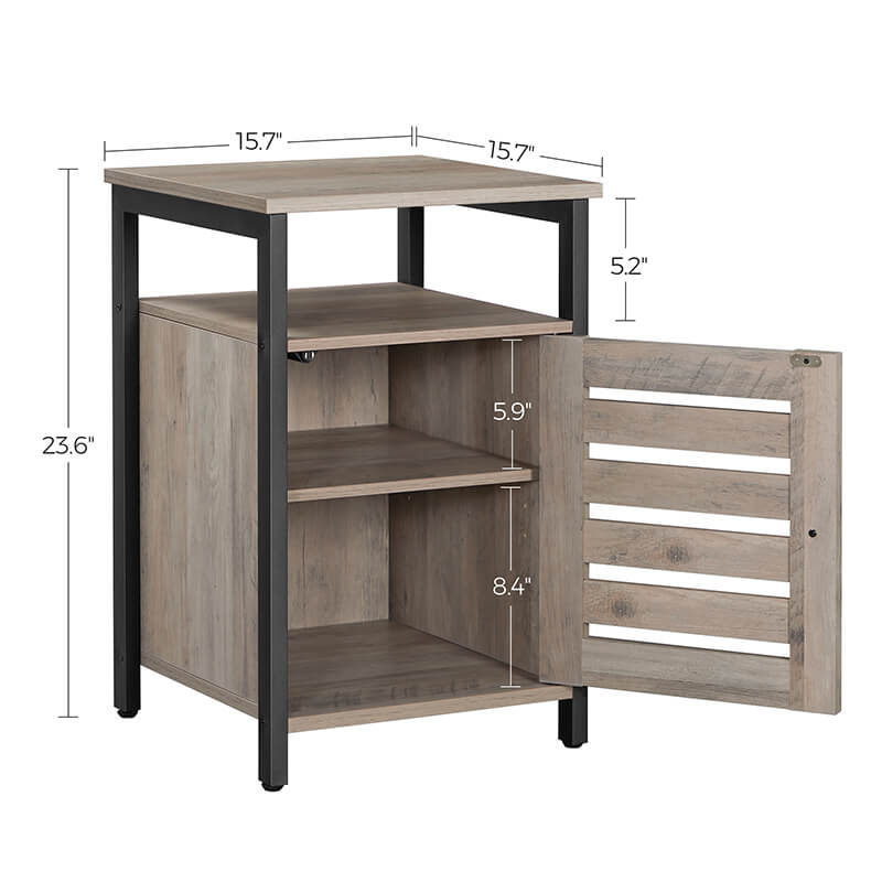 Nightstand with Cabinet for Sale|Wholesale Furniture Supplier|VASAGLE