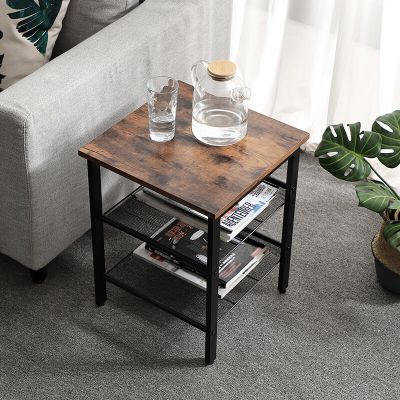 End Table with Shelves