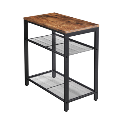 Metal Shelves Side Table