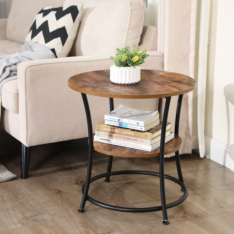 2-tier Round Side Table