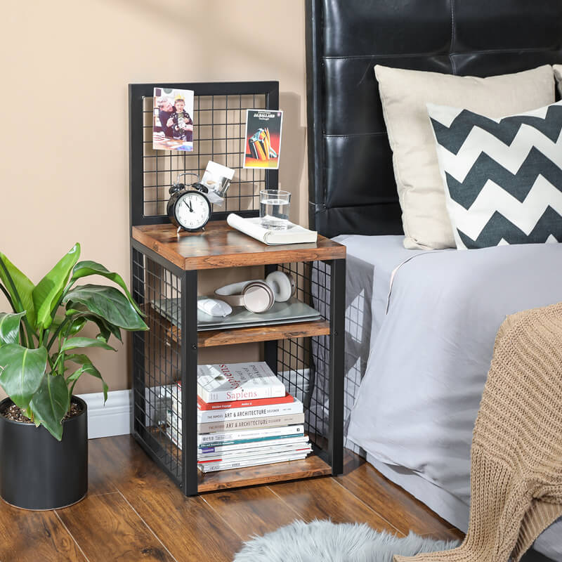 Grid Display Nightstand