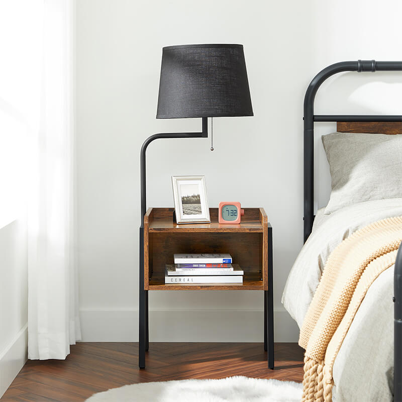 Nightstand with Lamp