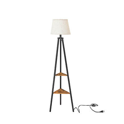 Floor Lamp with Shelves