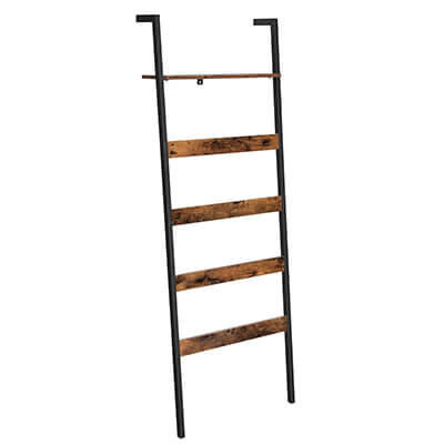 Industrial Blanket Ladder Shelf