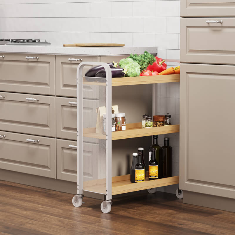 White Bar Cart