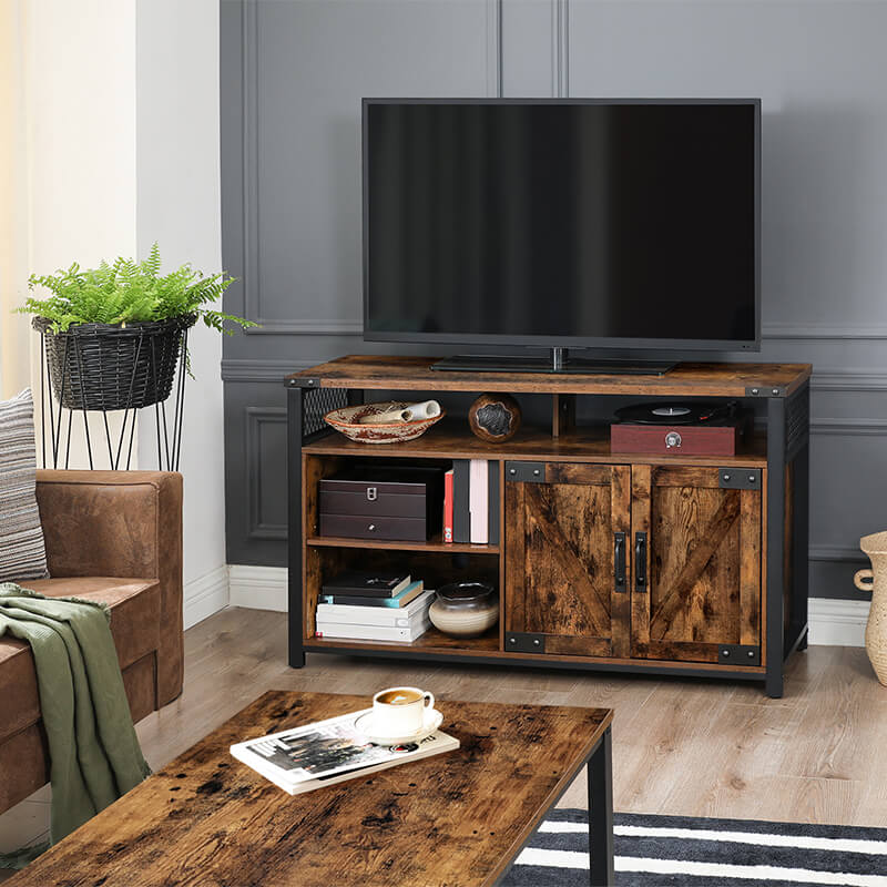 TV Stand with Barn Doors