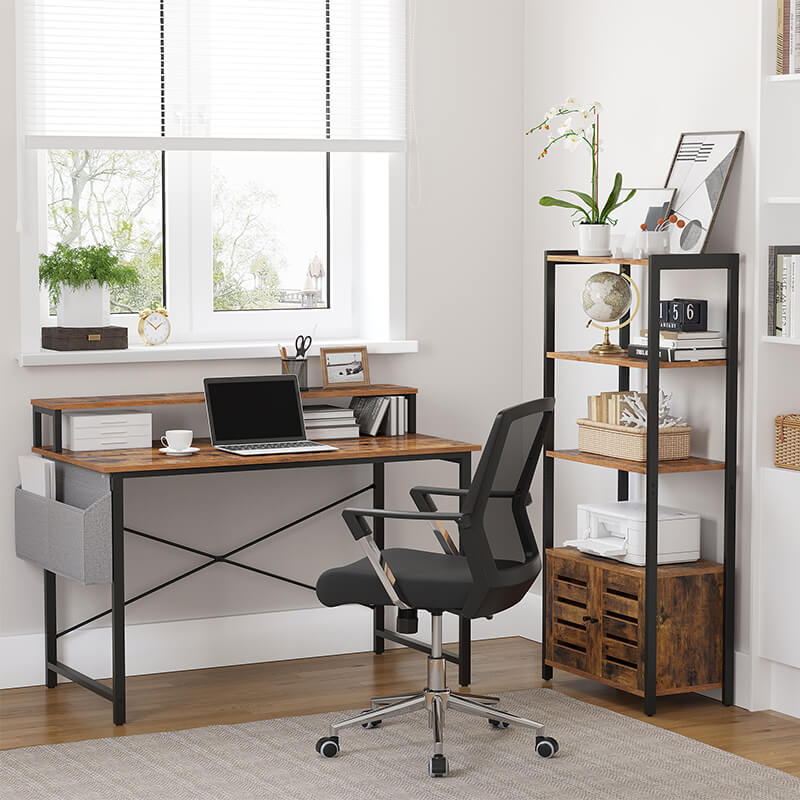 Office Desk with Monitor Raiser