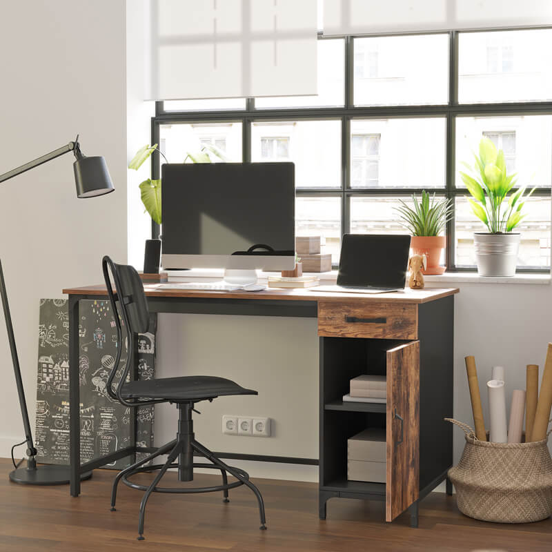 Computer Desk with Cabinet