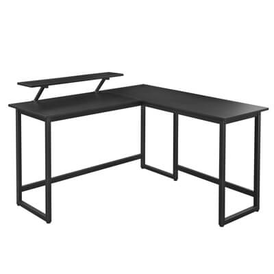 Black L-shaped Computer Desk