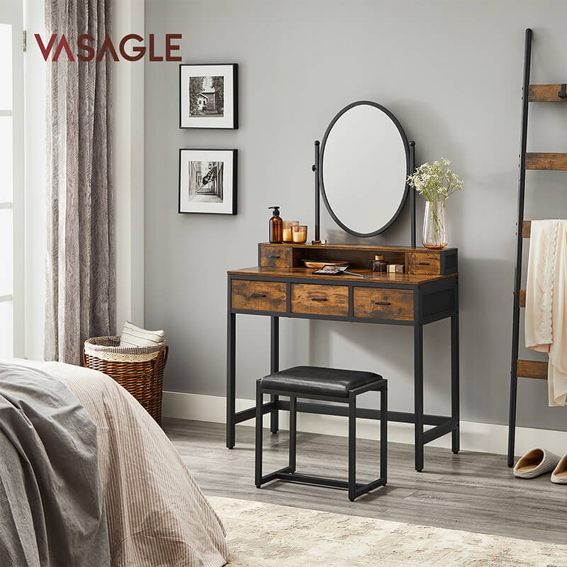 Bedroom Vanity Set with Mirror