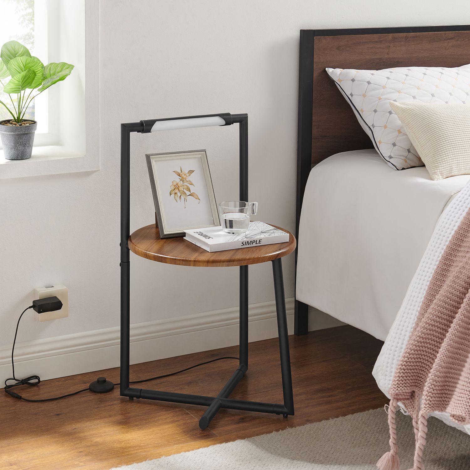 Nightstand with a Built-In Light